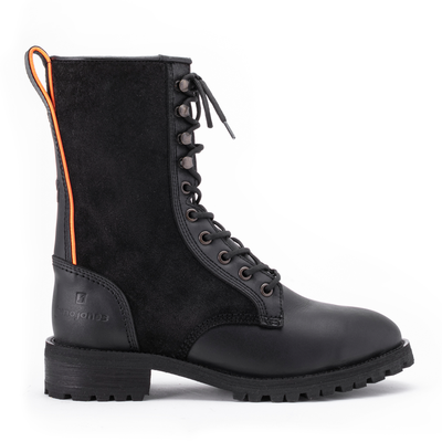 Women's Serpentine Steel Toe Boots, Blackout (EH)
