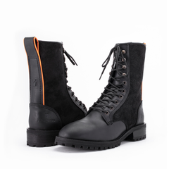Women's Serpentine Steel Toe Boots, Blackout (EH)