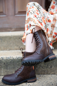 Women's Serpentine Steel Toe Boots, Brownout (EH)