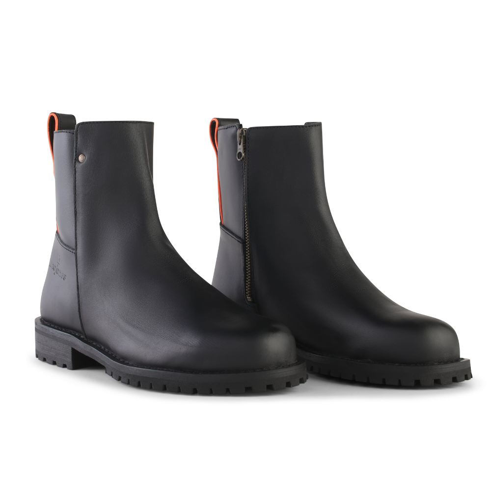 Women's Meti Steel Toe Boots, Raven (EH) – Juno Jones