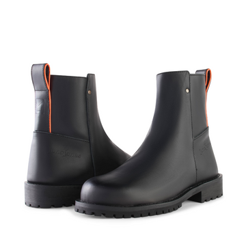 Women's Meti Steel Toe Safety Boots, Raven (EH) | Juno Jones