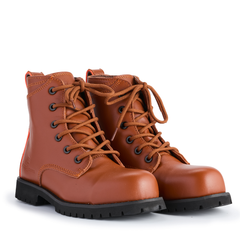 Women's Leeza Composite Toe Boots, Caramel (SD-10)