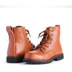 Women's Leeza Composite Toe Boots, Caramel (SD-10)