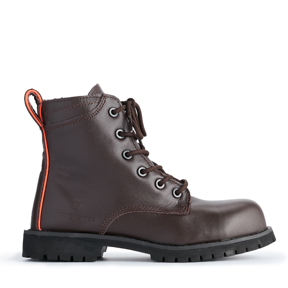 Women's Leeza Composite Toe Safety Boots, Espresso (SD-10) | Juno