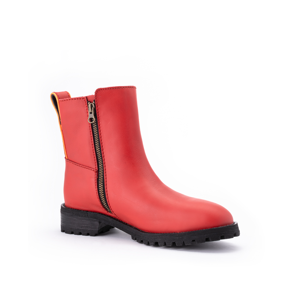 Women's Meti Steel Toe Boots, Cherry Bomb (EH) – Juno Jones